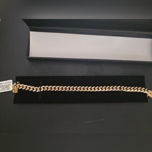 R.H. Macy & Co 18K PL S.S Cuban Link